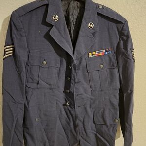 Men's Military Field Jacket in Dark Blue